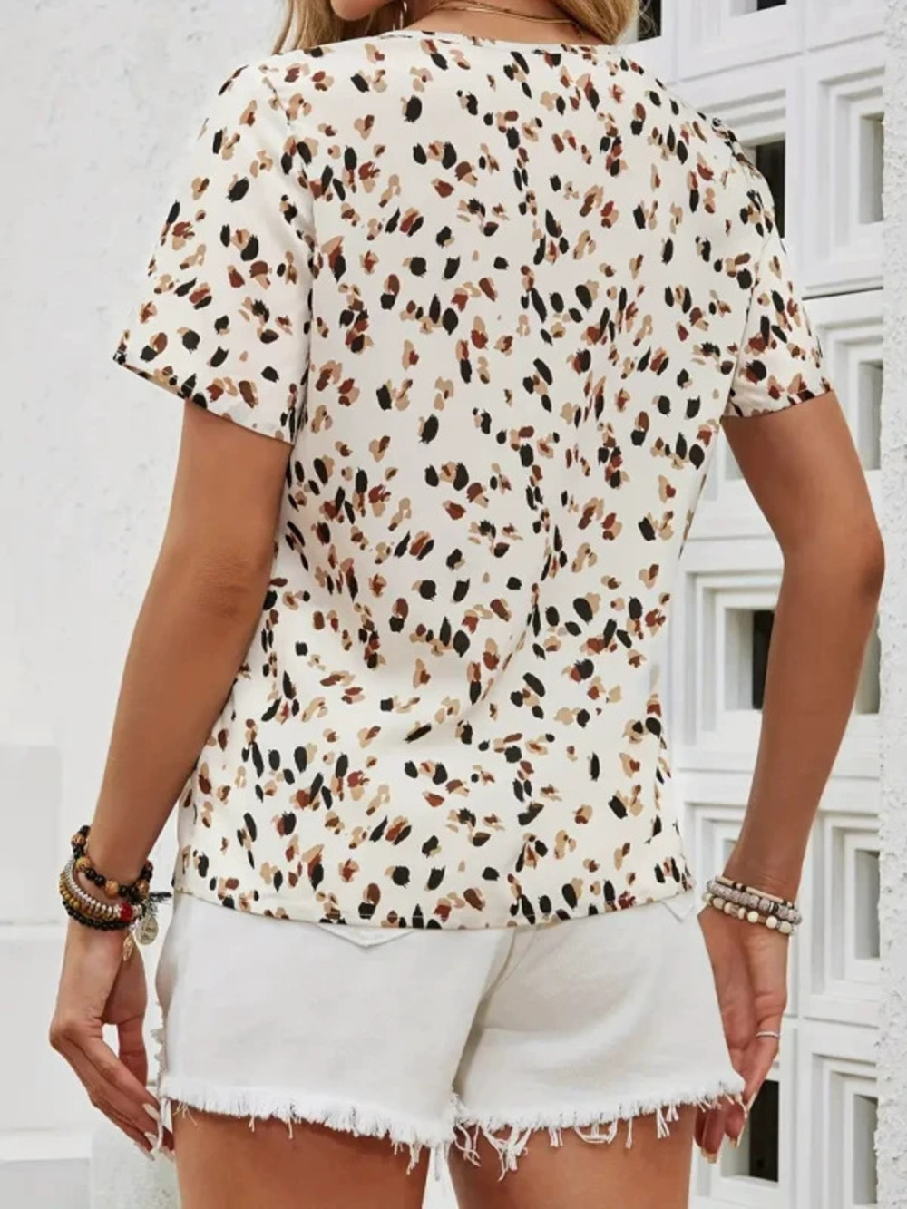 ZARA Casual Long Sleeve Printed Collar Shirt